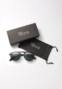 ACE SUNGLASSES BLACK/GREEN