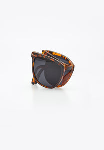 BASSETT FOLDABLE SUNGLASSES LEOPARD/GREY