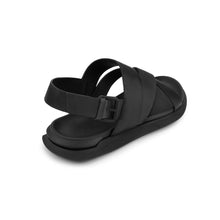 Load image into Gallery viewer, EATON SLINGBACK LEATHER SANDAL BLACK