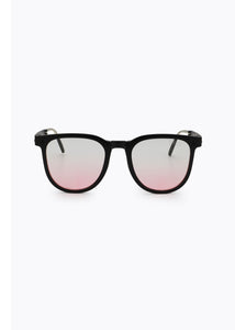 CADEN FOLDABLE SUNGLASSES BLACK/PINK
