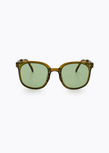 Load image into Gallery viewer, CALEB FOLDABLE SUNGLASSES GREEN/GREEN