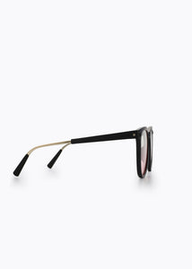 CADEN FOLDABLE SUNGLASSES BLACK/PINK