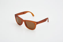 Load image into Gallery viewer, BEAMAN FOLDABLE SUNGLASSES TEA/GREY