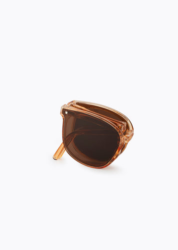 CALEB FOLDABLE SUNGLASSES BROWN/BROWN