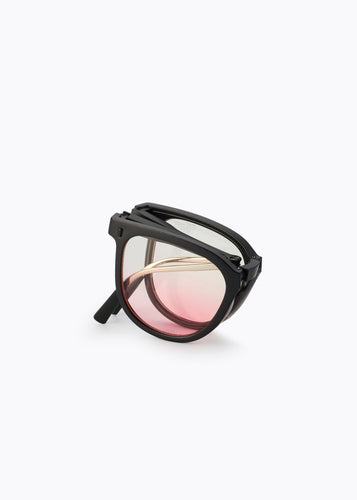 CADEN FOLDABLE SUNGLASSES BLACK/PINK