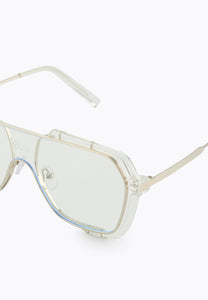 CARDWELL SUNGLASSES SILVER/CLEAR