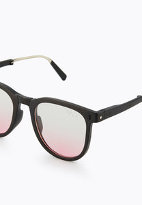 CADEN FOLDABLE SUNGLASSES BLACK/PINK