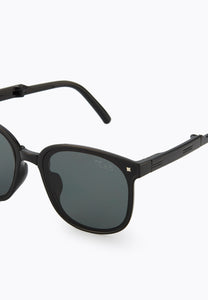CALEB FOLDABLE SUNGLASSES BLACK/BLACK