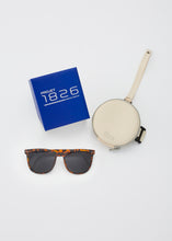 Load image into Gallery viewer, BASSETT FOLDABLE SUNGLASSES LEOPARD/GREY