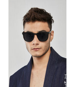 BASSETT FOLDABLE SUNGLASSES BLACK/GREY