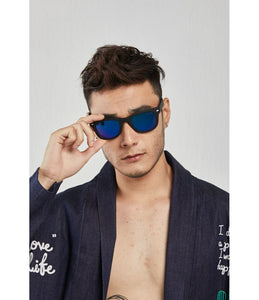BEAMAN FOLDABLE SUNGLASSES BLACK/BLUE