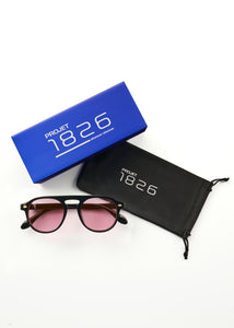 ACE SUNGLASSES BLACK/PINK