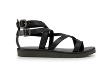 Load image into Gallery viewer, ELIAM LEATHER SANDAL BLACK