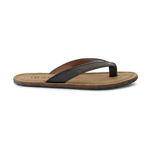 ARMY THONG LEATHER SLIPPER BLACK