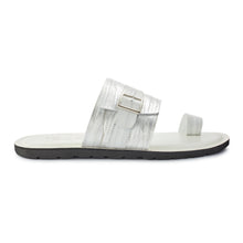 Load image into Gallery viewer, CORTEZ SLIP ON LEATHER SANDAL WHITE