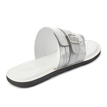 Load image into Gallery viewer, CORTEZ SLIP ON LEATHER SANDAL WHITE