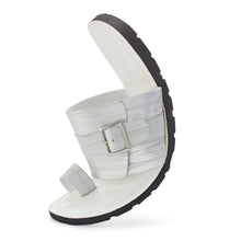 Load image into Gallery viewer, CORTEZ SLIP ON LEATHER SANDAL WHITE