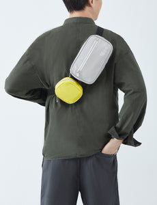 ADLER DUO SLING CHEST BAGS GREY/YELLOW