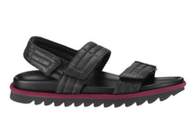 Load image into Gallery viewer, ELROY PADDED LEATHER SANDAL BLACK