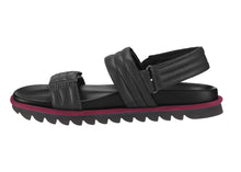 Load image into Gallery viewer, ELROY PADDED LEATHER SANDAL BLACK