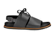 Load image into Gallery viewer, ENGELBERT LACE UP LEATHER SANDAL BLACK