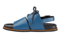 Load image into Gallery viewer, ENGELBERT LACE UP LEATHER SANDAL BLUE
