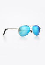 Load image into Gallery viewer, ACTON POLARIZED SUNGLASSES SILVER/BLUE