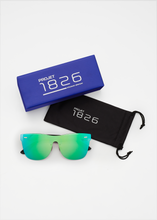 Load image into Gallery viewer, BURNETT SUNGLASSES BLACK/GREEN