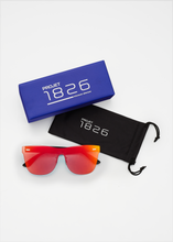 Load image into Gallery viewer, BURNETT SUNGLASSES BLACK/RED