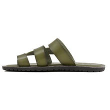 Load image into Gallery viewer, CADMAN SLIP ON LEATHER SANDAL GREEN