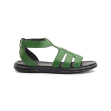 Load image into Gallery viewer, DANTON LEATHER SANDAL GREEN