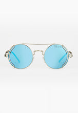 Load image into Gallery viewer, AUSTIN SUNGLASSES SILVER/BLUE
