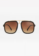 Load image into Gallery viewer, ALICIO SUNGLASSES BLACK/TEA