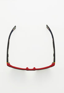 AUDRIC POLARIZED SUNGLASSES BLACK/RED