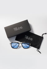 Load image into Gallery viewer, ARCHER SUNGLASSES BLACK/BLUE