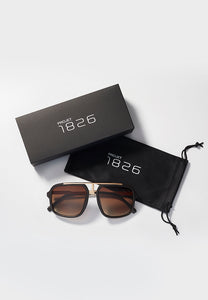 ALICIO SUNGLASSES BLACK/TEA