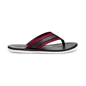 ARSEN THONG LEATHER SANDALS RED