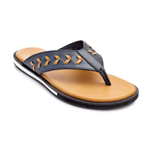Load image into Gallery viewer, ACHEH THONG LEATHER SANDALS BLUE
