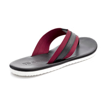 Load image into Gallery viewer, ARSEN THONG LEATHER SANDALS RED