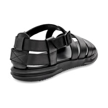 Load image into Gallery viewer, ANSON LEATHER SANDALS BLACK