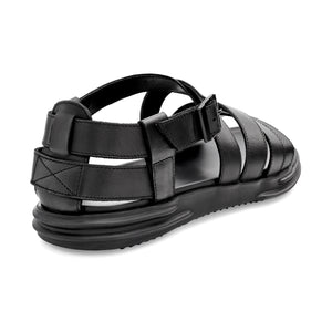 ANSON LEATHER SANDALS BLACK