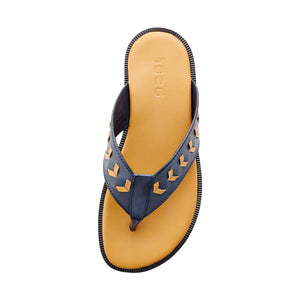 ACHEH THONG LEATHER SANDALS BLUE