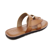 Load image into Gallery viewer, CADMAN SLIP ON LEATHER SANDAL BROWN