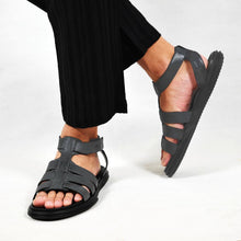 Load image into Gallery viewer, DANTON LEATHER SANDAL GREY