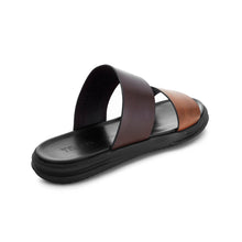 Load image into Gallery viewer, CAROLUS SLIP ON LEATHER SANDALS BROWN